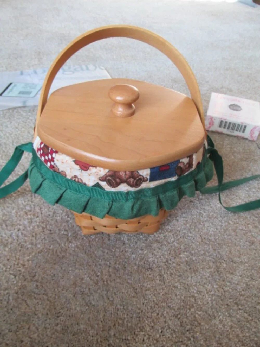 Longaberger 2001 Horizon of Hope Classic basket plus extras